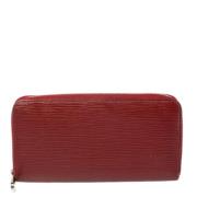 Pre-owned Leather wallets Louis Vuitton Vintage , Red , Dames