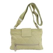 Pre-owned Leather chanel-bags Chanel Vintage , Beige , Dames