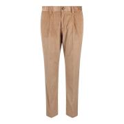 Zachte Stretch Corduroy Chino Broek Herno , Brown , Heren