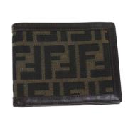 Pre-owned Canvas wallets Fendi Vintage , Black , Dames