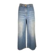 Stijlvolle Wide Jeans voor Vrouwen Alessia Santi , Blue , Dames