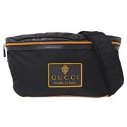 Pre-owned Nylon crossbody-bags Gucci Vintage , Black , Dames