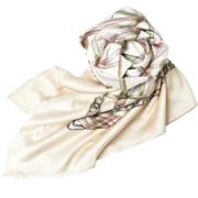 Pre-owned Silk scarves Gucci Vintage , Beige , Dames