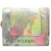 Pre-owned Leather wallets Bvlgari Vintage , Multicolor , Dames