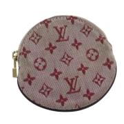 Pre-owned Canvas wallets Louis Vuitton Vintage , Red , Dames