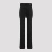 Carbon Black Straight Jeans Saint Laurent , Black , Dames