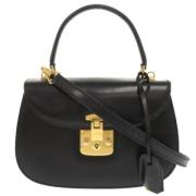 Pre-owned Leather gucci-bags Gucci Vintage , Black , Dames