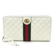 Pre-owned Leather wallets Gucci Vintage , White , Dames