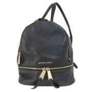 Pre-owned Leather backpacks Michael Kors Pre-owned , Black , Dames