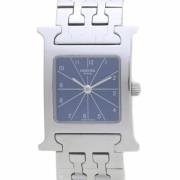 Pre-owned Stainless Steel watches Hermès Vintage , Blue , Dames