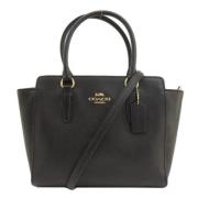 Pre-owned Leather handbags Coach Pre-owned , Black , Dames