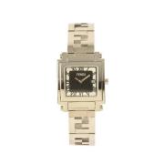 Pre-owned Stainless Steel watches Fendi Vintage , Gray , Dames