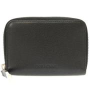 Pre-owned Leather wallets Dior Vintage , Black , Dames