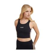 Mouwloze Top Guess , Black , Dames