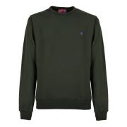 Groene Katoenen Crew-Neck Sweatshirt Gallo , Green , Unisex