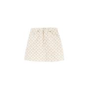 Korte Rok in Trendy Stijl Trussardi , Beige , Dames