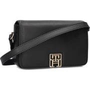 Zwarte Leatherlook Schoudertas Tommy Hilfiger , Black , Dames