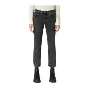 Slim-fit Denim Broek Trussardi , Gray , Dames