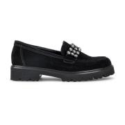 Zwarte Suède Mocassins Gabor , Black , Dames