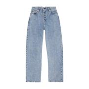 Klassieke Straight Fit Denim Jeans Calvin Klein Jeans , Blue , Dames