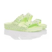 Groene Sandalen Op Maat Vrouwen Stijl Birkenstock , Green , Dames