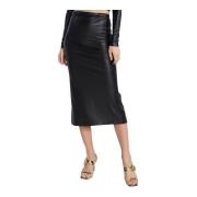 Elegante Midi Rok Versace Jeans Couture , Black , Dames