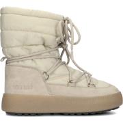 Beige Suède Enkellaarzen Lab69 Moon Boot , Beige , Dames