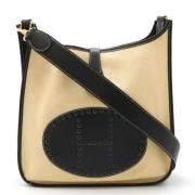 Pre-owned Leather shoulder-bags Hermès Vintage , Beige , Dames