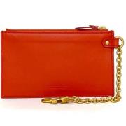 Pre-owned Leather wallets Bottega Veneta Vintage , Red , Dames