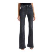 Flora Flared Jeans Pinko , Gray , Dames