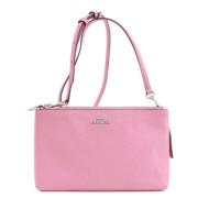 Pre-owned Leather shoulder-bags Coach Pre-owned , Pink , Dames