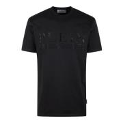 Bejeweled Logo T-Shirt Fw24 Philipp Plein , Black , Heren