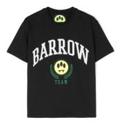 Junior Jersey T-Shirt in Zwart Barrow , Black , Heren