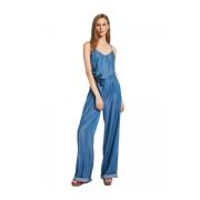 Mouwloze Jumpsuit Gaudi , Blue , Dames