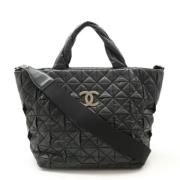 Pre-owned Leather chanel-bags Chanel Vintage , Black , Dames