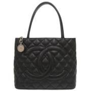 Pre-owned Leather chanel-bags Chanel Vintage , Black , Dames