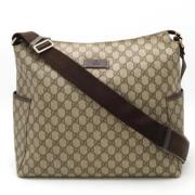 Pre-owned Plastic shoulder-bags Gucci Vintage , Beige , Dames