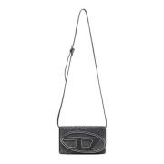 Rhinestone Embellished Wallet Bag Diesel , Black , Dames