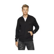 Rits Cardigan Guess , Black , Heren