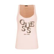 Mouwloze Top Guess , Pink , Dames