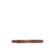 Omkeerbare Leren Riem met Gancini Gesp Salvatore Ferragamo , Brown , D...