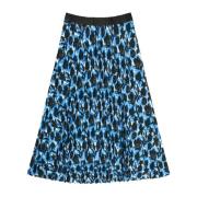 Geplooide Rok Charming Blauw Munthe , Multicolor , Dames