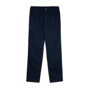 Katoenen Straight Cut Casual Broek Maison Kitsuné , Blue , Heren