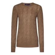 Bruine Kabeltrui van Kasjmier Ralph Lauren , Brown , Dames