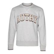 Witte Sweater met Ronde Hals Autry , Gray , Heren