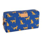 Blauwe Bowler Pouch Tas met Kattenmotief Gallo , Multicolor , Unisex