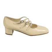 Beige Patent Pumps Carel , Beige , Dames