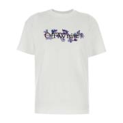 Wit Katoenen T-Shirt Off White , White , Dames