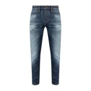 Jeans Slim Fit Emporio Armani , Blue , Heren