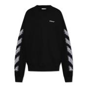 Sweatshirt met Logo Off White , Black , Heren